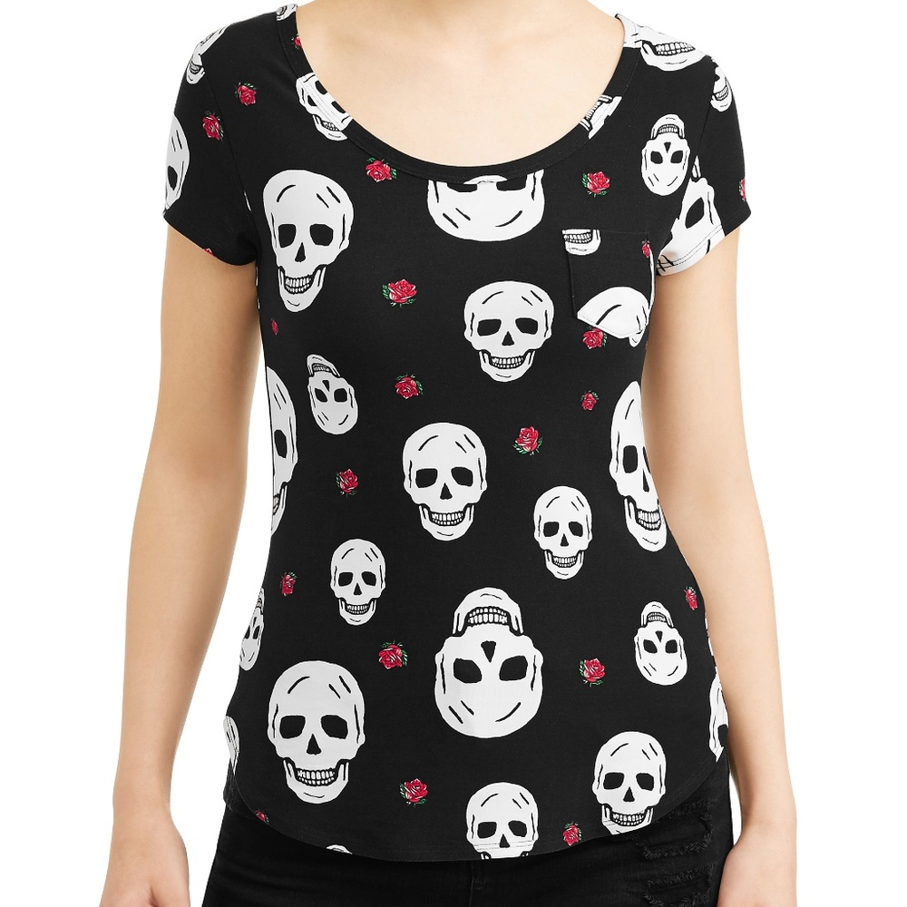 No Boundaries Tee Skull Halloween